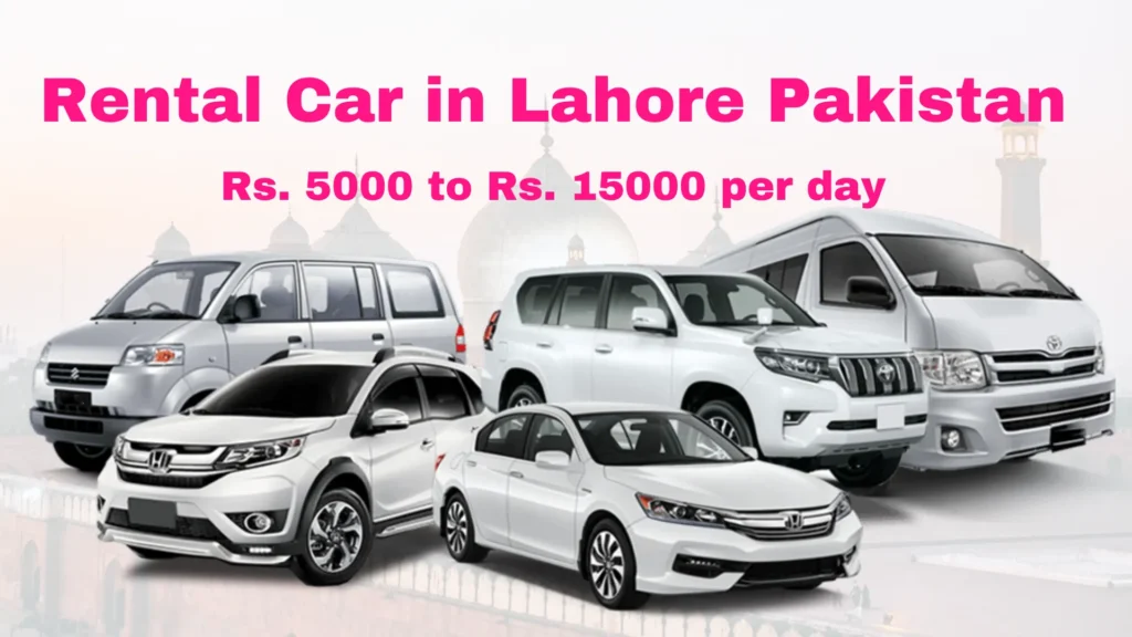 Rental car in Lahore Pakistan